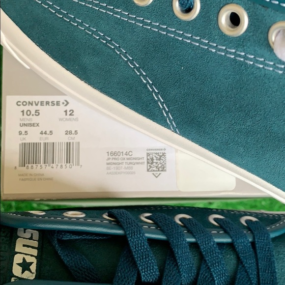 CONVERSE JP PRO OX MIDNIGHT TURQUOISE/WHITE MEN’S - Picture 16 of 16